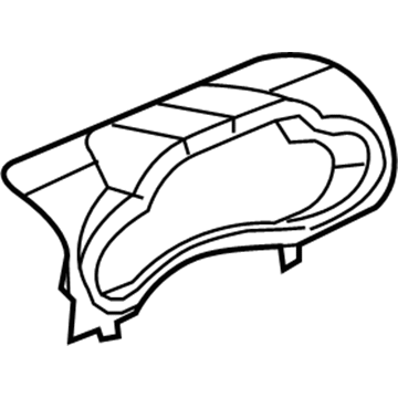 5KD001J8AA Mopar Instrument Cluster Bezel Illustration 1 of 1