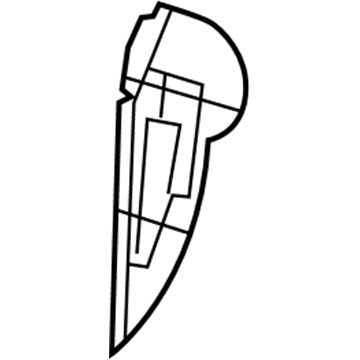 5KF22XDVAB Mopar Instrument Panel End Cover Illustration 1 of 1