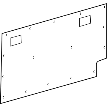 1HD271E7AA Mopar Quarter Trim Panel Illustration 1 of 1
