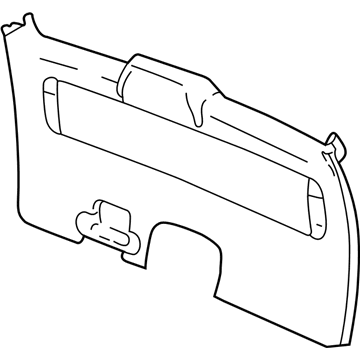 RS74ZP7AC Mopar Liftgate Panel Illustration 1 of 1