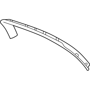 SH50ZJ3AC Mopar Liftgate Trim Upper Panel Illustration 1 of 1