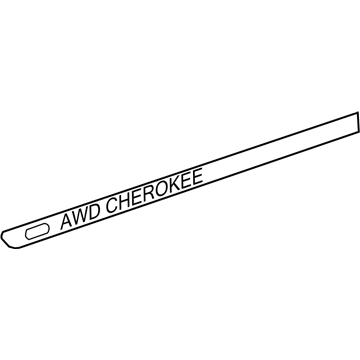 55079306AE Mopar Front Door Molding Illustration 1 of 1