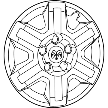 4726256AA Mopar Wheel Cap Illustration 1 of 1