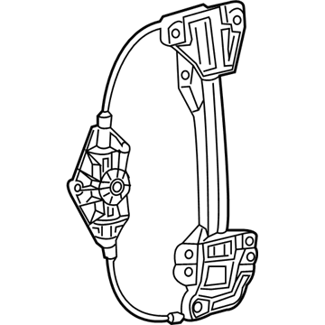 Chrysler 200 Window Regulator - 68249044AA