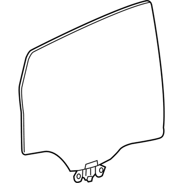 68104923AA Mopar Rear Door Glass Illustration 1 of 1