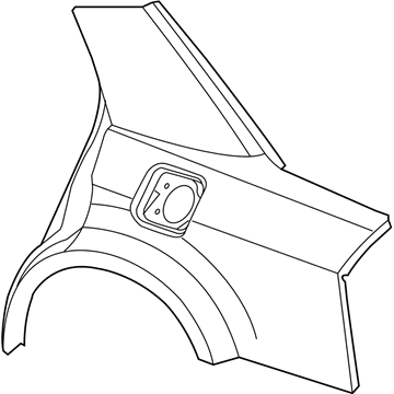 68055346AA Mopar Body Side Aperture Rear Panel Illustration 1 of 1