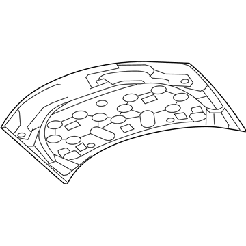 5008923AK Mopar Hood Illustration 1 of 1