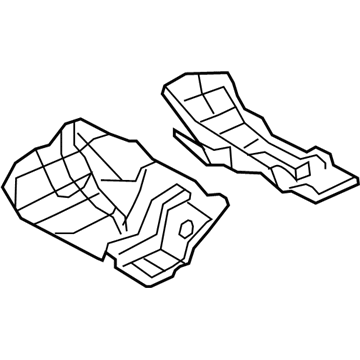 55197345AH Mopar Floor Pan Silencer Illustration 1 of 1