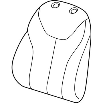 Mopar 68083605AB Seat Back Foam 68083605AB Mopar Seat Back Foam Illustration 1 of 1