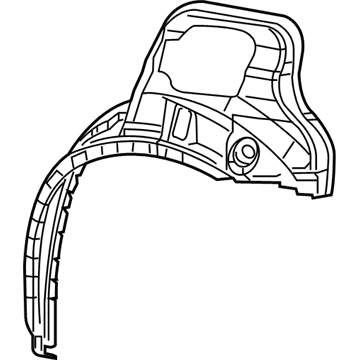 68037670AC Mopar Wheelhouse Outer Panel Illustration 1 of 1