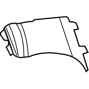 55257063AA Mopar Shield-Fender Side Shield Illustration 1 of 1