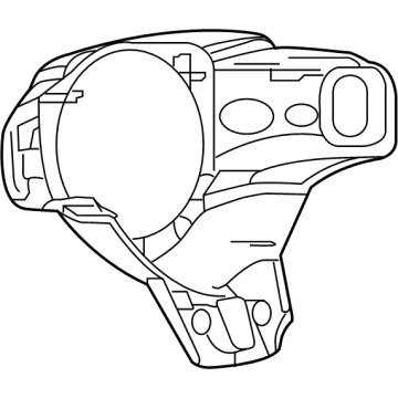 1XW251X9AA Mopar Steering Wheel Back Cover Illustration 1 of 1