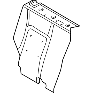 1EQ671D5AA Mopar Rear Seat Back Cover Illustration 1 of 1