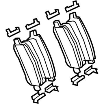 2011 Chrysler Town & Country Brake Pad - 68029887AB
