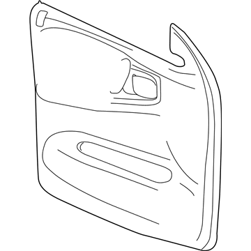 Mopar 5JC701T5AA Front Door Panel 5JC701T5AA Mopar Front Door Panel Illustration 1 of 1