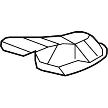 55361340AC Mopar Floor Pan Front Tunnel Silencer Illustration 1 of 1