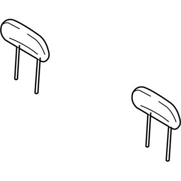 Mopar 1ER911J3AA Rear Headrest 1ER911J3AA Mopar Rear Headrest Illustration 1 of 1