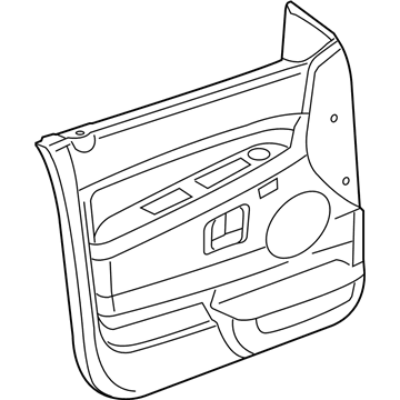 1QD661DVAA Mopar Front Door Trim Panel Illustration 1 of 1