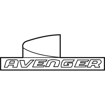 5155664AB Mopar NAMEPLATE-DECKLID Illustration 1 of 1