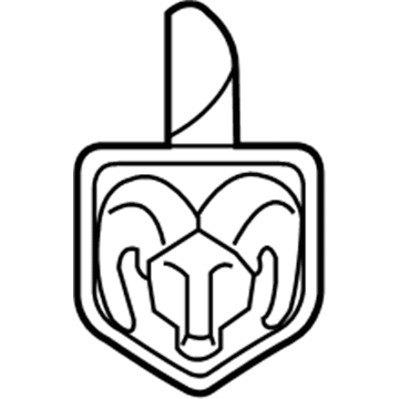 5113620AA Mopar NAMEPLATE-MEDALLION Illustration 1 of 1