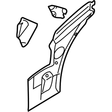 4580187AF Mopar Panel-Fender Side Shield Illustration 1 of 1