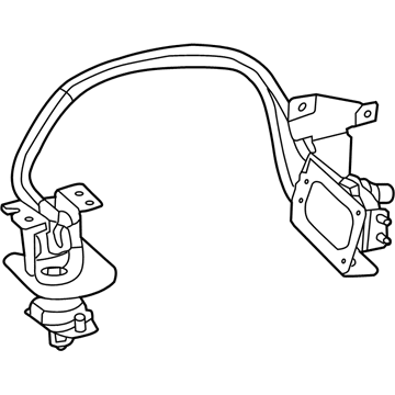 68169813AE Mopar Spare Tire Carrier Winch Illustration 1 of 1