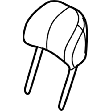 Mopar 1BB691D1AA Rear Headrest 1BB691D1AA Mopar Rear Headrest Illustration 1 of 1