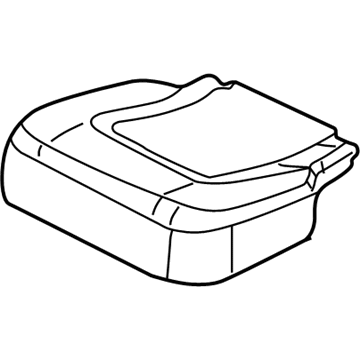 Mopar 1BB611DBAA Cushion Cover And Pad 1BB611DBAA Mopar Cushion Cover And Pad Illustration 1 of 1