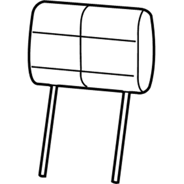1TY25DX9AA Mopar Front Headrest Illustration 1 of 1