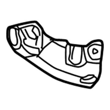 55176791AA Mopar Floor Pan Shield Illustration 1 of 1