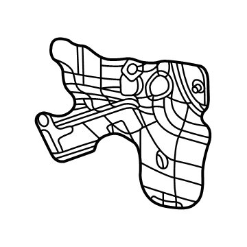 68490019AA Mopar Heat Shield Illustration 1 of 1