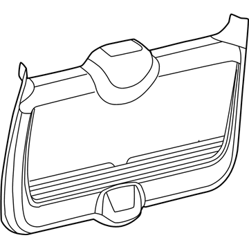 RK04BDAAH Mopar Liftgate Panel Illustration 1 of 1