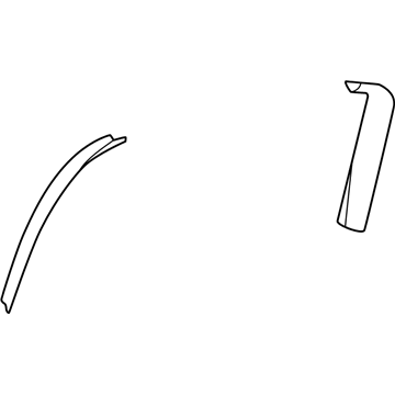 Mopar SF22DW1AE Liftgate Molding SF22DW1AE Mopar Liftgate Molding Illustration 1 of 1