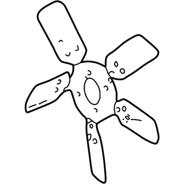 1997 Jeep Wrangler Engine Cooling Fan - 52027893