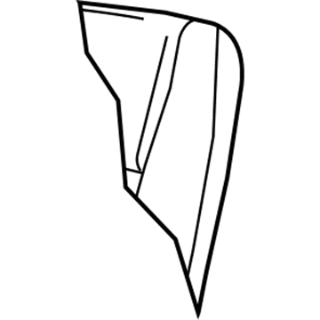 Mopar 1JL651DVAA Front Seat Back 1JL651DVAA Mopar Front Seat Back Illustration 1 of 1