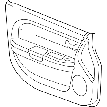 1VW991L1AA Mopar Front Door Trim Panel Illustration 1 of 1