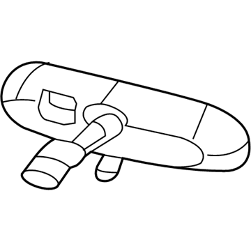 Mopar 68155254AE Inside Rear View Mirror 68155254AE Mopar Inside Rear View Mirror Illustration 1 of 1