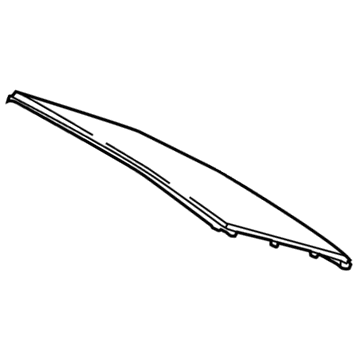 68289871AB Mopar Sunroof Glass Illustration 1 of 1