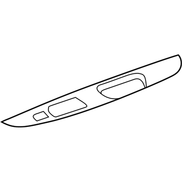 PQ43WL5AB Mopar Power Window Switch Bezel Illustration 1 of 1