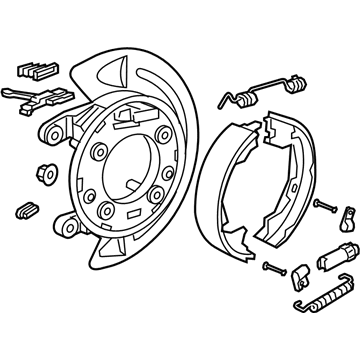 68350384AB Mopar Parking Brake Plate Illustration 1 of 1