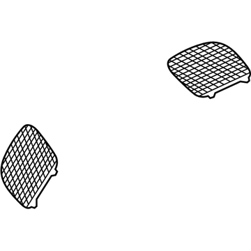 68184353AB Mopar Hood Bezel Illustration 1 of 1