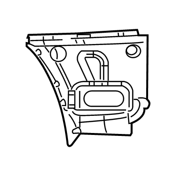 5109586AD Mopar Fascia Bracket Illustration 1 of 1