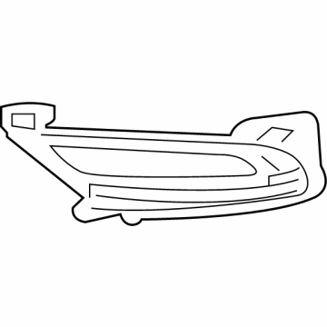 68227212AB Mopar Fog Lamp Bezel Illustration 1 of 1