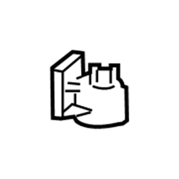 5135920AA Mopar Bracket-A/C Filter DRIER Illustration 1 of 1