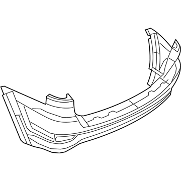 68302666AA Mopar Rear Upper Bumper Cover Illustration 1 of 1
