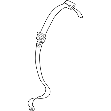 PM001AZ Mopar Seat Belt Rear Outer Illustration 1 of 1