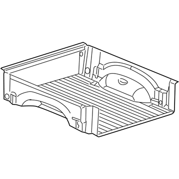 Mopar 82206995 Under Rail Bed Liner Kit 82206995 Mopar Under Rail Bed Liner Kit Illustration 1 of 1