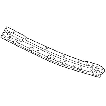 5116281AC Mopar Rear Bumper Reinforcement Illustration 1 of 1