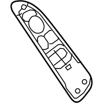 1JX01XDHAA Mopar Power Window/Door Lock Switch Bezel Illustration 1 of 1