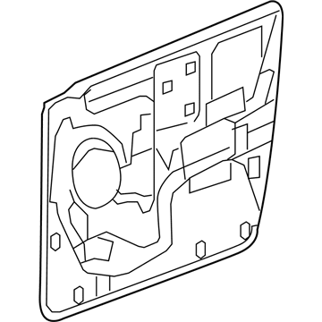 55276172AL Mopar Front Door Shield Illustration 1 of 1